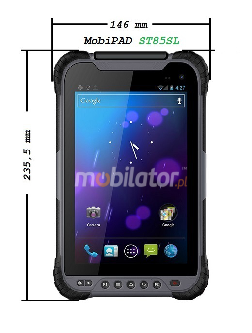Odporny rugged tablet przemysowy Android 8.0 MobiPad ST85SL NFC 4G IP67 mobilator umpc